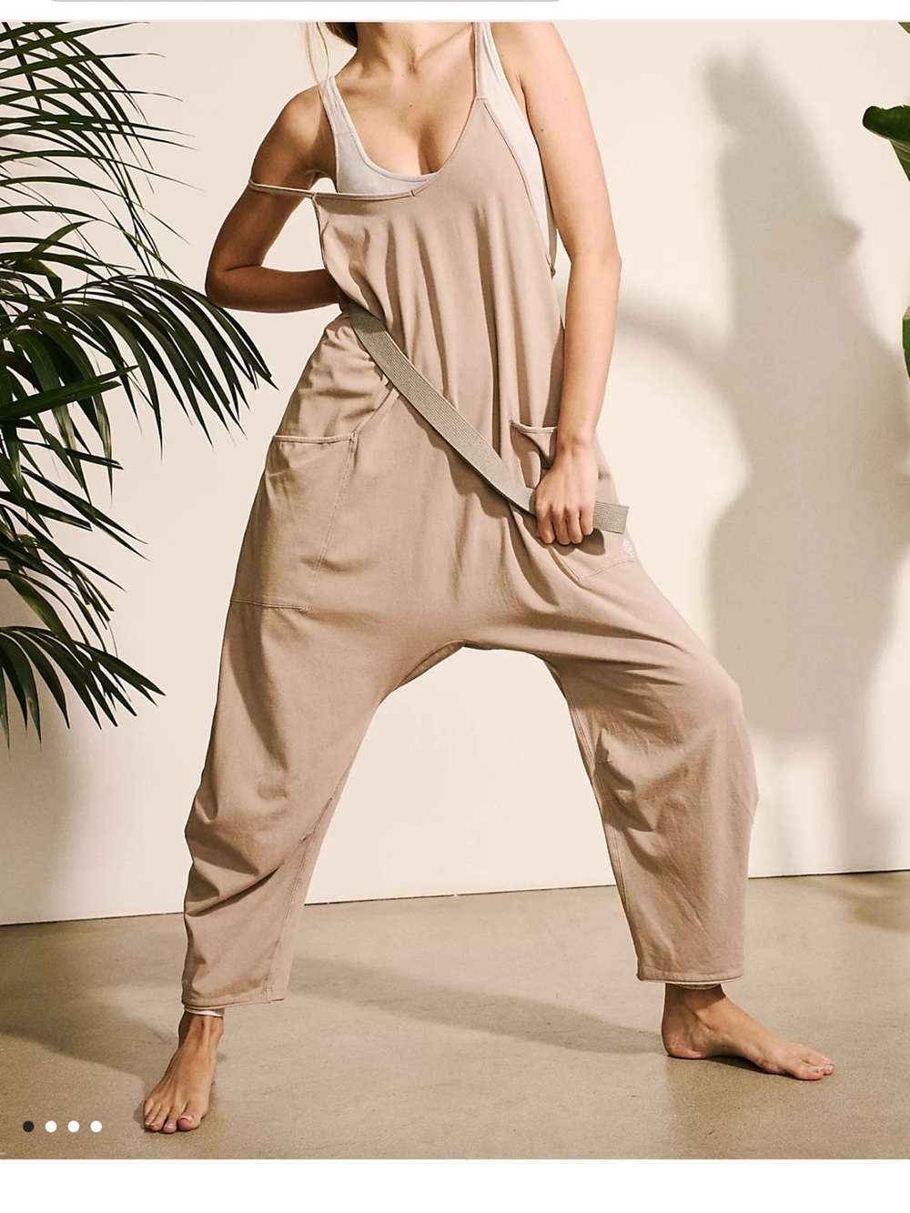 FREE PEOPLE Hot Shot Onesie - Mocha